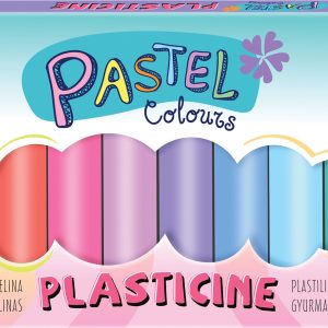 Plastilīns Pastel, 12 krāsas, apaļš - 200-14736