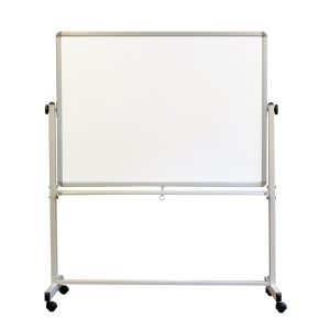 Abpusēja grozāma tafele MEMOBOARDS BASIC, 120 x 90 x (A) 159 cm, pārvietojama - 250-06588