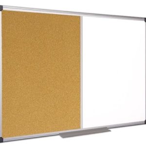 Magnētiskā un korķa tāfele BI-OFFICE MAYA 90 x 60, alumīnija rāmis - 250-06718