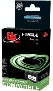 Tintes kasete UPrint HP 950XLBK Black Officejet 8100/8600Pro 80ml