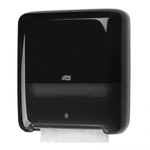Roku dvieļu ruļļu dozators TORK Matic, 372 x 337 x 203 mm, melnā krāsā - 400-00135
