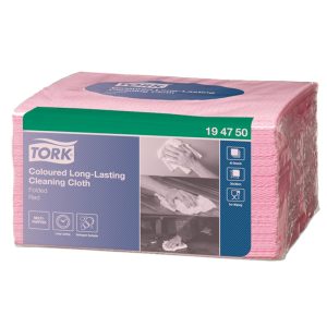 Lupatiņas TORK PREMIUM W8 sistemai,izmēri: 38 x 30 cm., 40gab./iepak., rozā krāsā - 400-01628