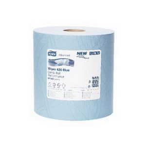 Industriālais papīrs TORK Advanced 420 W1/W2, 2 sl., 750 lapas rullī, 23.5 cm x 255 m, zilā krāsā - 400-03654