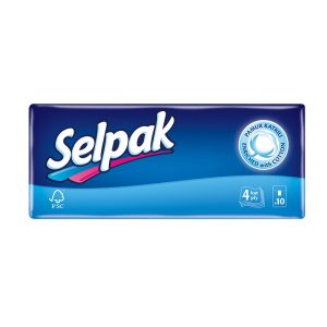 Kabatlakatiņi SELPAK Classic, 4 sl., baltā krāsā, 10 gab/iepak. - 400-03967