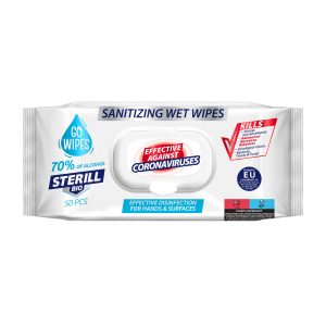 Mitrās salvetes GOWIPES Antibact Steril BIO 50 gab. - 400-09479