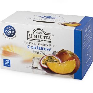 Aukstā melnā tēja AHMAD Persiks un Marakuja, 20 maisiņi paciņā - 450-02668
