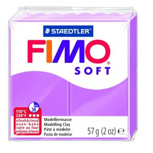 Cietējoša modelēšanas masa FIMO SOFT, 56 g, lavandas krāsa - 550-00641