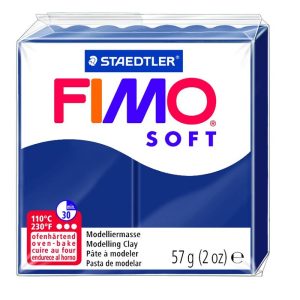 Cietējoša modelēšanas masa FIMO SOFT, 56 g, zilā krāsa (winsdor blue) - 550-00643