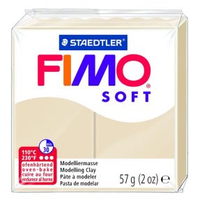 Cietējoša modelēšanas masa FIMO SOFT, 56 g, bēšā krāsa (Sahara sand) - 550-00651