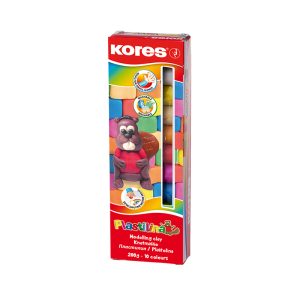 Plastilīns KORES, 10 krāsas - 550-04420