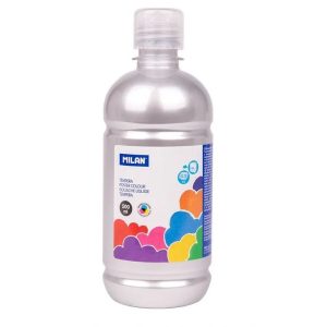 Guaša 500 ml sudraba krāsa Milan