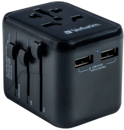 Adapteris Verbatim Universal Travel 2 x USB