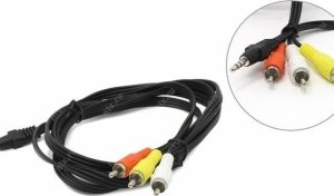 Gembird 3.5mm Male - 3 x RCA Male 2m Black