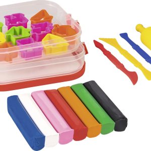 Plastilīns un formiņas 380g, 7 krāsas