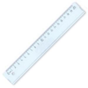 Lineāls 20cm caurspīdīgs GRAND