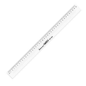 Lineāls 40cm caurspīdīgs