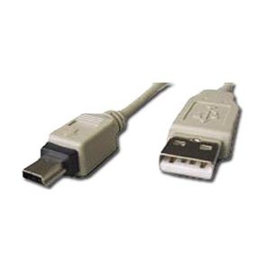 Kabelis USB A/M - Mini USB5P/M  retract.