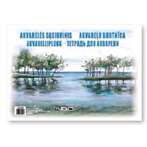 Akvareļu albums A4,  10 lapas,  210 g/m2,  SMLT