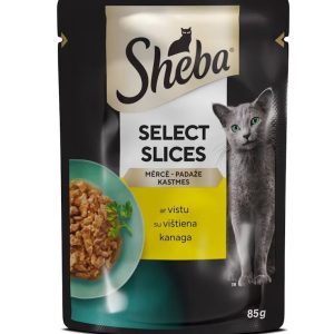 Sheba ar vistas gaļu mērcē 85g - 450-09922