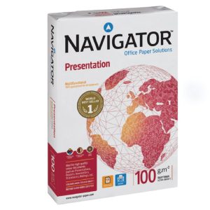 Papīrs NAVIGATOR PRESENTATION A4 100g/m2, 500 loksnes/iepakojumā - 100-03515