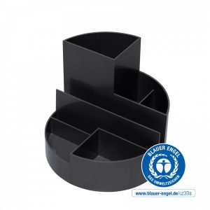 Galda organizators MAULroundbox, pārstrādāts, melns - 200-14792