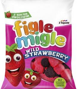 Želejkonfektes FIGLE MIGLE Wild Strawberries, 80g - 450-10916