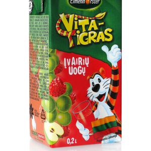 Sulas dzēriens Vita Tigra Dažādu Ogu, 0.2l - 450-13042