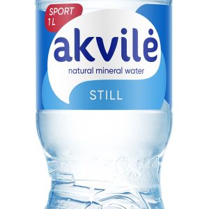 Naturāls minerālūdens AKVILE sport cap, negāzēts, 1l(DEP) - 450-16422