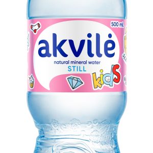 Naturāls minerālūdens AKVILE Kids, negāzēts, 0.5l PET (DEP) - 450-16424