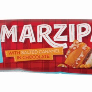 SKRĪVERU Marcipāns šokolādē ar sāļo karameli, batoniņš 40g - 450-16523
