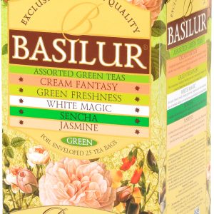Basilur Bouquet Assorted zaļā tēja maisiņos 25 paciņas 25x1,5g 37,5g - 450-18205