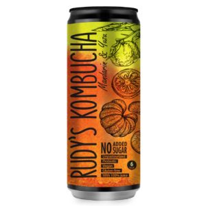 Tējas dzēriens RUDY'S Kombucha, Mandarīns&Yuzu, bundžā, 0.33l (DEP) - 450-19087