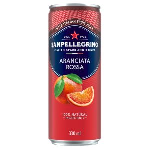 Sulas dzēriens S.PELLEGRINO Aranciata Rosso Apelsīnu, gāzēts, bundžā, 0.33l(DEP) - 450-20112