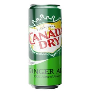 Gāzēts dzēriens CANADA DRY Ginger Ale, bundžā, ar sald., 0.33l (DEP) - 450-23000