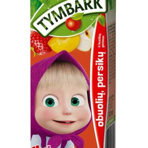 Sulas dzēriens TYMBARK Zemeņu-ābolu-persiku, 0.2l - 450-23057