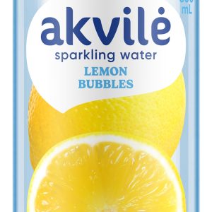 Aromatizēts dzeramais ūdens AKVILE ar citrona aromātu, gāzēts, 0,6l (DEP) - 450-27357