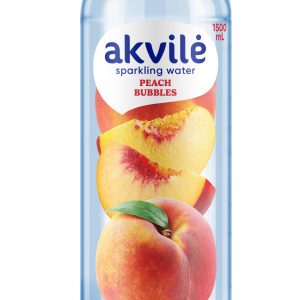 Dzeramais ūdens AKVILE ar persiku aromātu, viegli gāzēts, 1.5L PET (DEP) - 450-27363