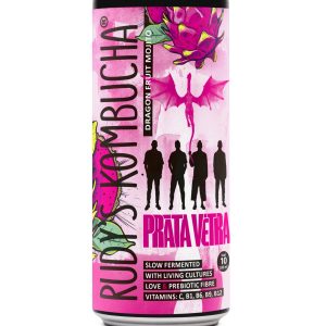 Tējas dzēriens RUDY'S Kombucha Pūķa auglis Mojito, bez cukura, bundžā, 0.33l (DEP) - 450-27512