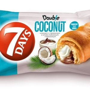 7DAYS Double kruasāns ar kakao un kokosriekstu pildījumu 60g - 450-13274