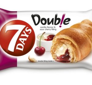 7DAYS Double kruasāns ar vaniļas un ķiršu pildījumu 60g - 450-13259