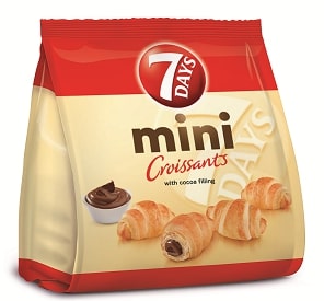 7DAYS kruasāni MINI ar kakao pildījumu 185g - 450-13281