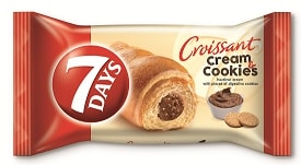 7DAYS kruasāns ar lazdu riekstu krēmu un cepumu pildījumu 60g - 450-13276