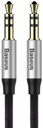 Kabelis Baseus 3.5mm Male - 3.5mm Male Grey