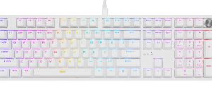 Klaviatūra Genesis Thor 404 RGB White Outemu Peach Silent