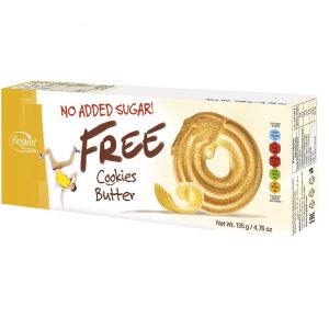 Cepumi BOGUTTI FREE ar sviestu bez pievienota cukura, 135g - 450-27293