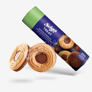 Dubultie cepumi SELGA ar lazdu riekstu pildījumu, 205 g - 450-10206