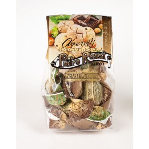 Cepumi PIETRO ROSSI Soft Amaretti, ar lazdu riekstiem un tumšo šokolādi, 180g - 450-23308