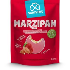 SKRĪVERU marcipāns šokolādē ar zemeņu garšu, 150 g - 450-13766