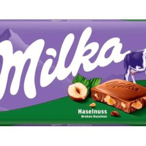 Milka Šokolāde BROKEN HAZELNUTS 90g - 450-27425