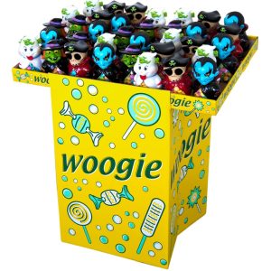 Spoku figūriņas krājkasīte, ar cukura dražejām WOOGIE, 110g - 450-17537